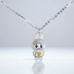Monemel Swarovski Taşlı Kolye (Altın Kaplama) - Anneler Günü - Monemel
